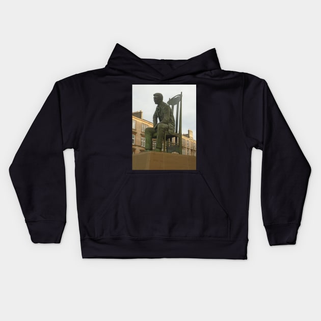 Charles Rennie Mackintosh Statue (5) Kids Hoodie by MagsWilliamson